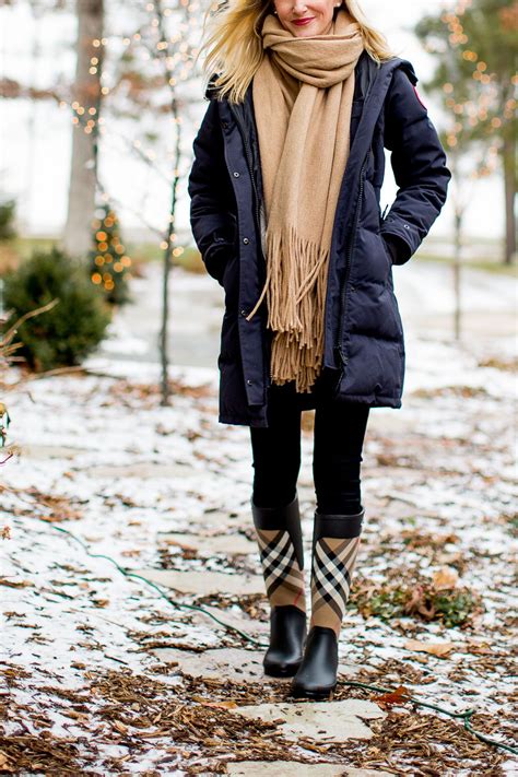 burberry rain boots outfit